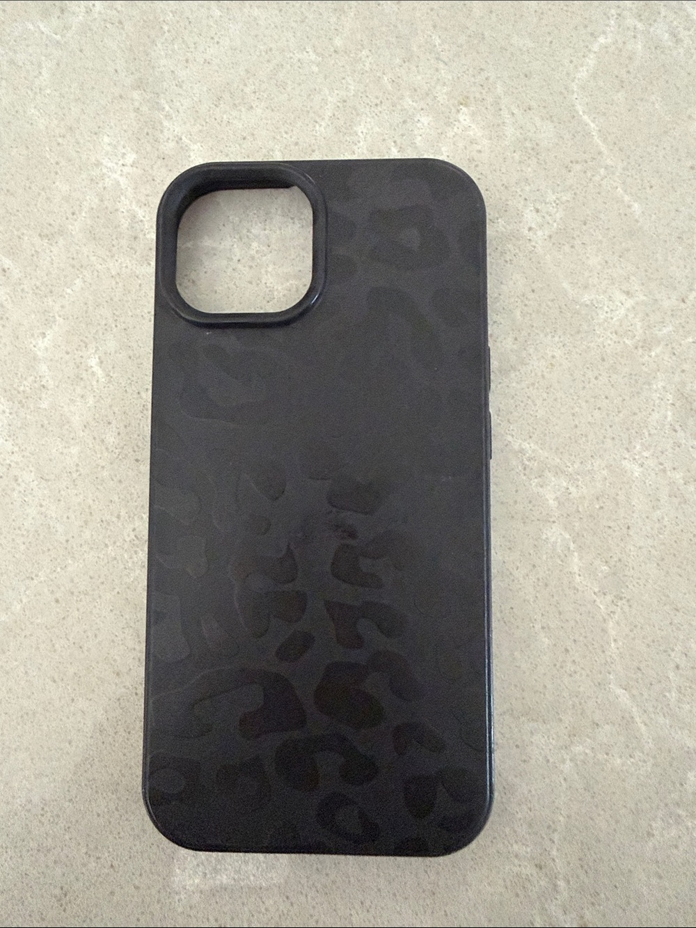 Black Leopard Print Protective Phone Case - Unbranded iPhone 15 case